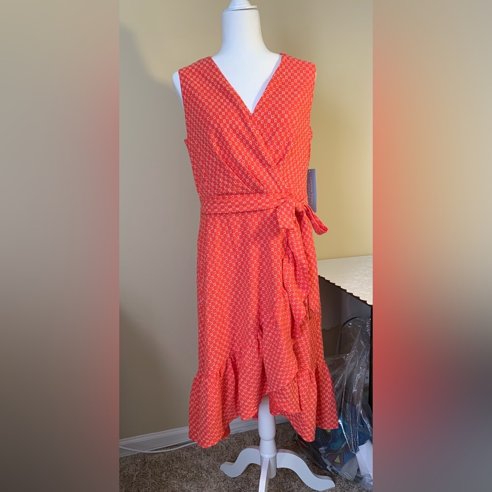 NWT Dress: Wrap Look, Ruffled, Asymmetric Hemline, Side-Tie Look, Sleeveless